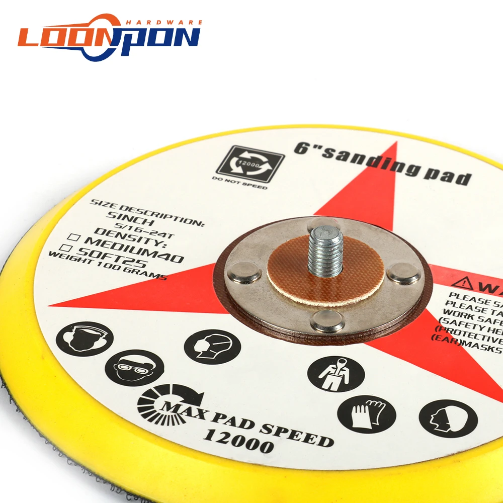 Polishing Sander Backer Plate Sanding Disc Buffing Pad For Car 2&quot/3&quot/4&quot/5&quot/6&quot 1Pc | Инструменты