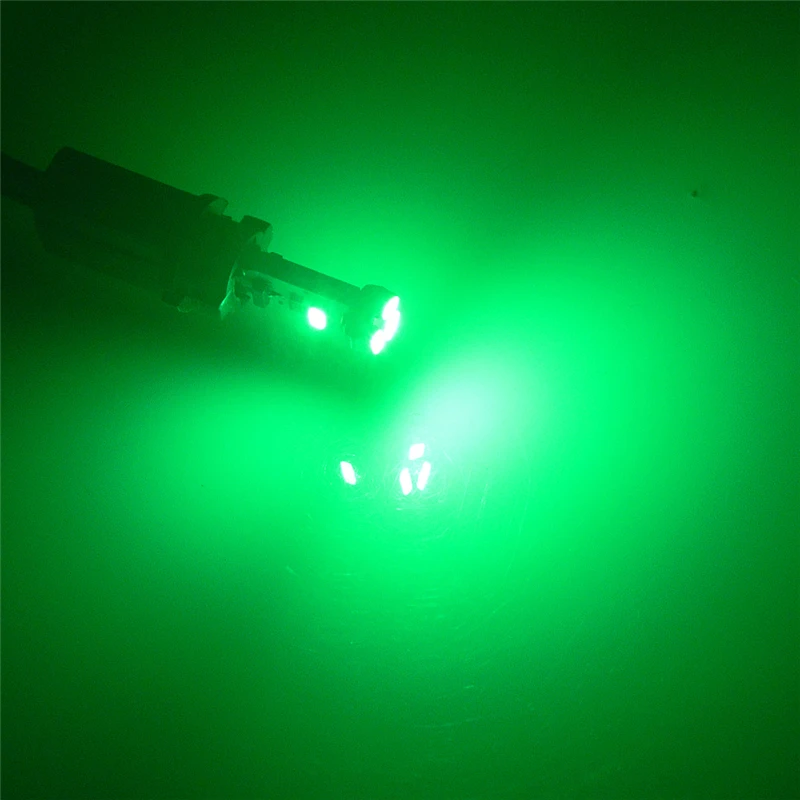 

500pcs T5 LED 12516 W1.2W Car Interior Lamp 5 3014 SMD Gauge Instrument Auto Non-Polarity Bulb 12V
