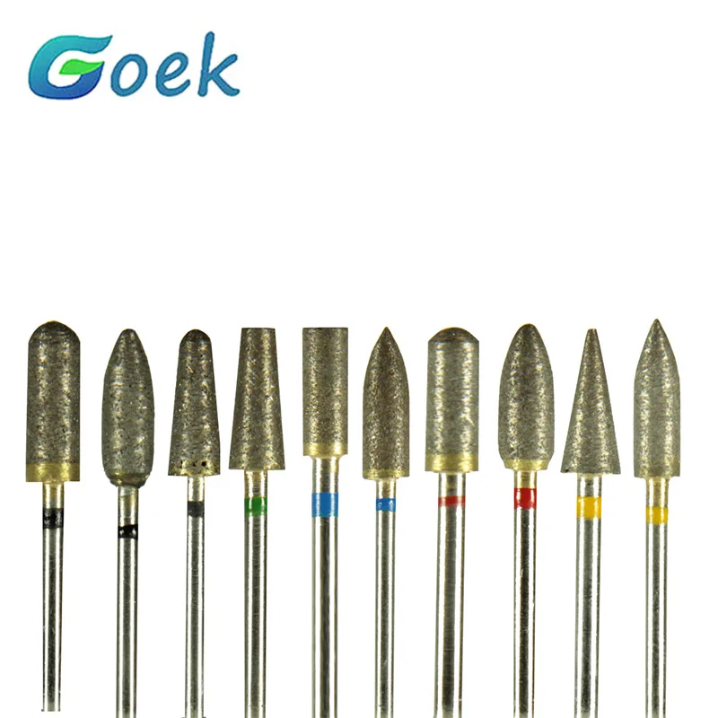 

10pcs/box Dental Burs Polishing Head Sintered Diamond KITs 3.7/5.0mm Dentistry Drill Bits laboratory Tool Supplies