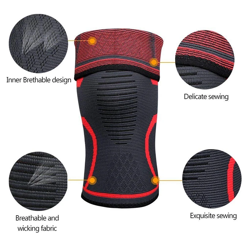 Поддержка колена для спорта профессиональные защитные эластичные дышащие