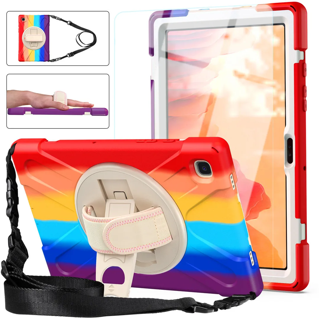 Чехол для Samsung Tab A7 10 4 2020 T500 T505 SM Heavy Duty Прочный противоударный рука + шейный ремень A