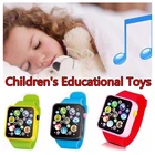 Детские пластиковые цифровые часы, имитация умных электронных часов, игрушки, детские электронные гаджеты, рация, игрушки Монтессори