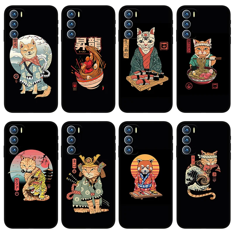 

Black sushi cat phone case for oppo Reno 4 6 pro Puls Z Silicone case for oppo realme GT Q3 Q2 GTneo X7 X50 pro