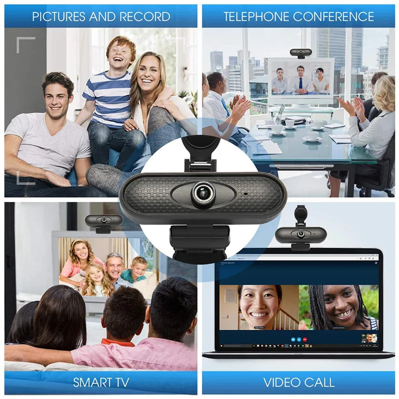 

USB HD 1080P Webcam PC Camera Built-in Microphone Laptop Computer Web Cam Android TV Fits Skype OS Windons