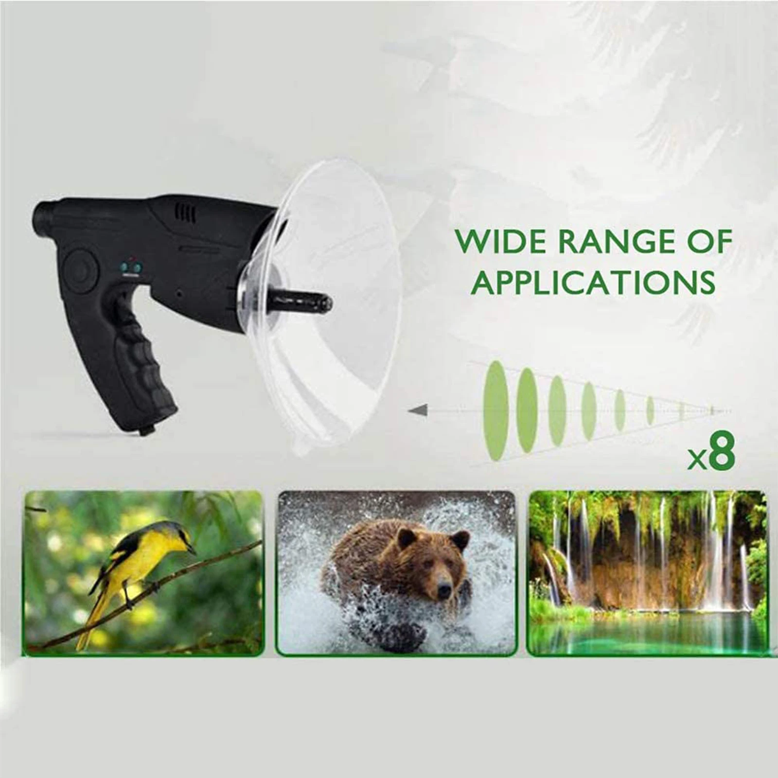

Monocular Telescope Long Range Hearing Bionic Sound Amplifier & Headphones Bird