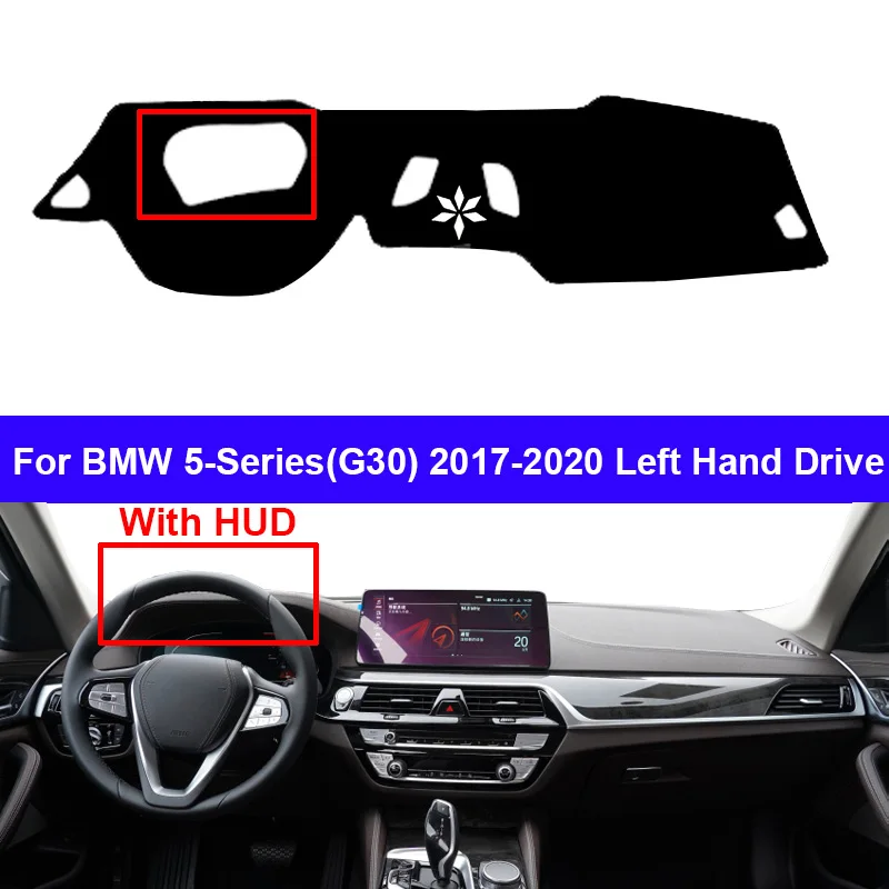 

Auto Car Dashboard Cover Dash Mat Carpet Cape For BMW 5-Series (G30) 2017 2018 2019 2020 LHD RHD Console Protector Sun-Shade