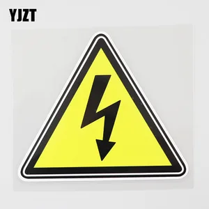 YJZT 12,1 см  10,5 см Предупреждение ющая опасность Высоковольтная Наклейка ПВХ автомобильная наклейка 12C-0071