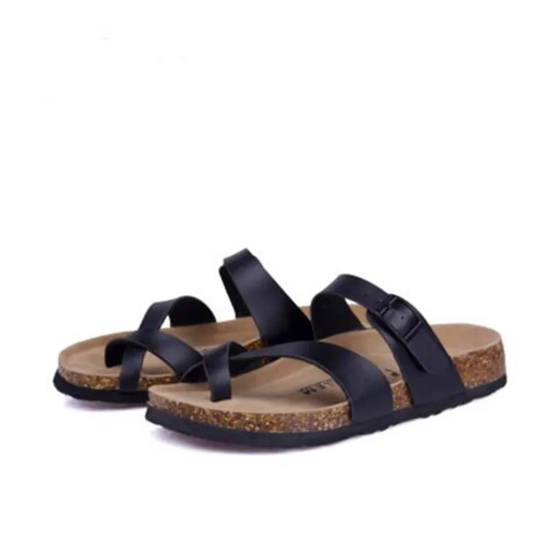 Новинка летние мужские пляжные ботинки искусственная кожа однотонные