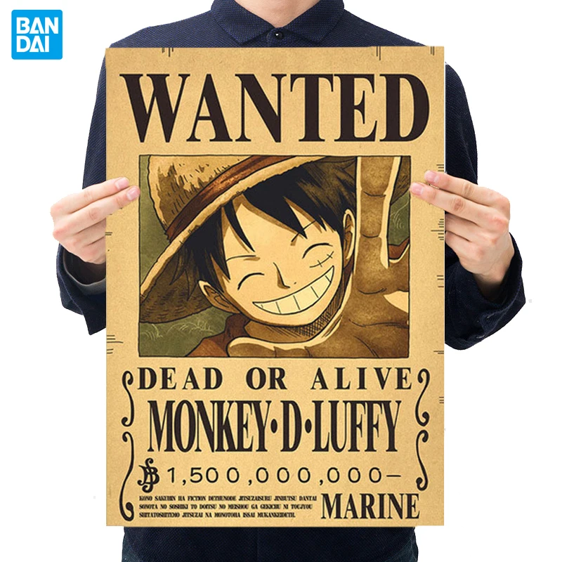 

One Piece Anime Action Figure Vintage Posters Children Room Living Wall Stickers Home Decoration Accessories Paintings Toys