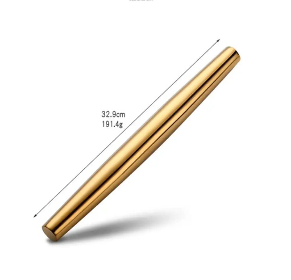 

Stainless Steel Rolling Pin Kitchen Utensils Household Flour Stick, Dumpling Skin Pressing Stick, Kitchen Baking Gadget