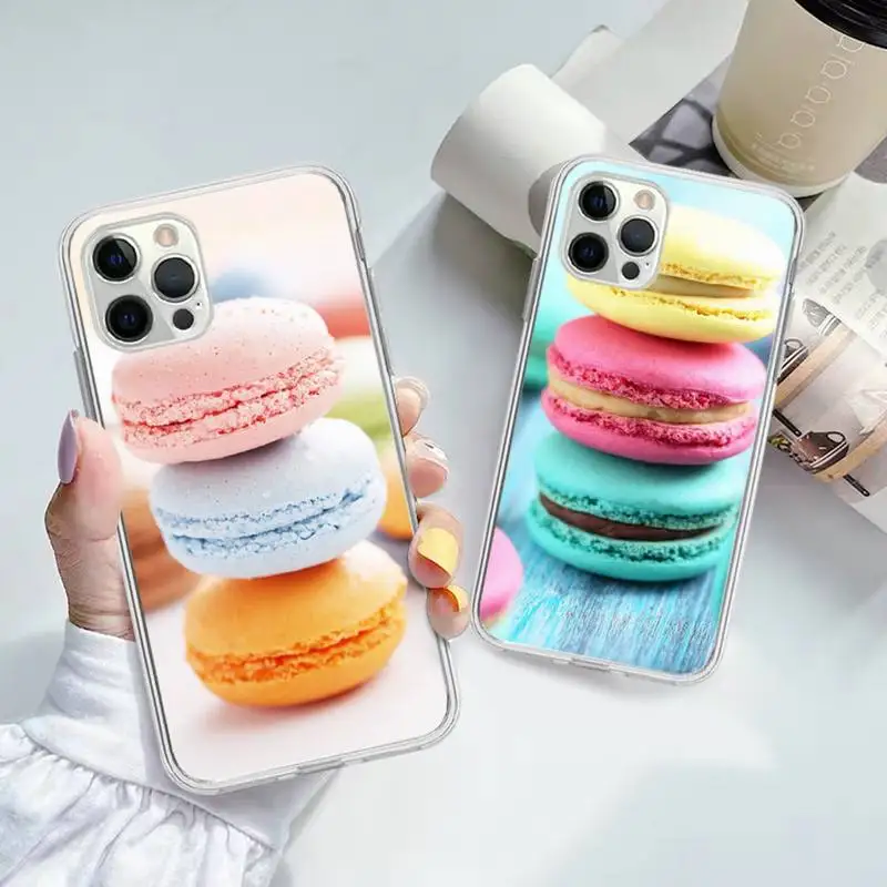 

Dessert ice cream Macaron Phone Case for iPhone 11 12 13 mini pro XS MAX 8 7 6 6S Plus X 5S SE 2020 XR case