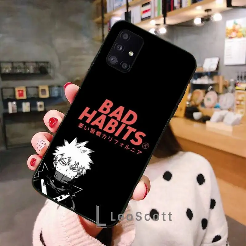 

My Hero Academia Phone Case For Samsung A40 A31 A50 A51 A71 A20E A20S S8 S9 S10 S20 Plus note 20 ultra