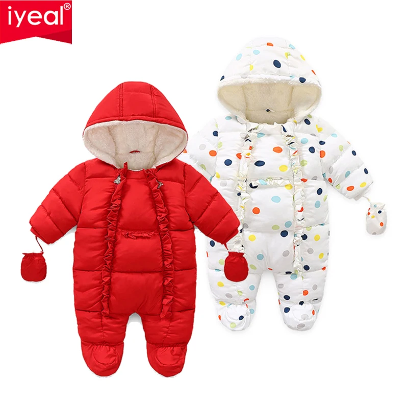 Комбинезон IYEAL для новорожденных девочек с оборками цветочным принтом и