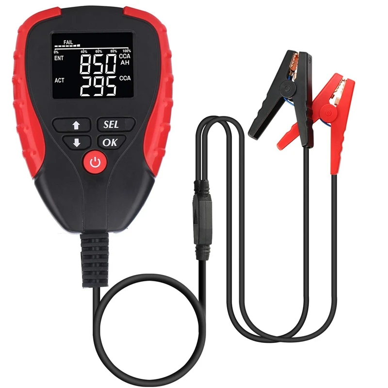 

Digital 12V Car Battery Tester Pro With Ah Mode Automotive Battery Load Tester And Analyzer Of Battery Life Percentage,Voltage,