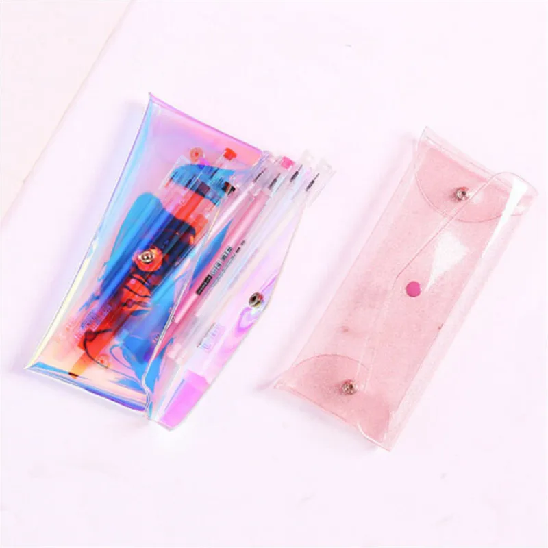 Женская голографическая сумка для кистей макияжа прозрачная Лазерная