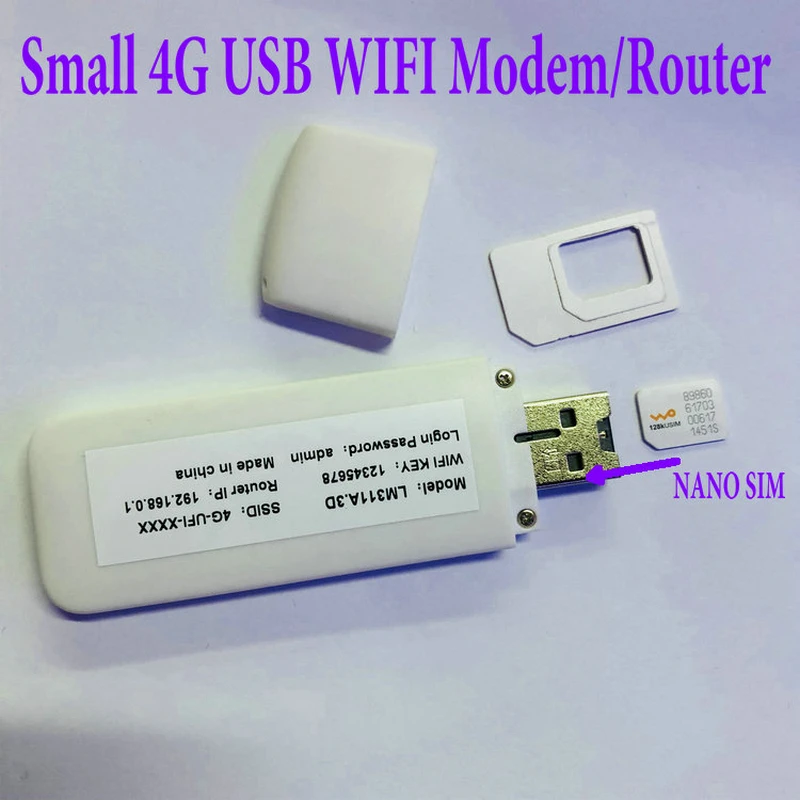 С фабрики: 4G USB wifi dongel маленький 4G модем/wifi маршрутизатор Поддержка FDD Band1/B3/B7/B8/B20 WCDMA B1/B8