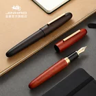 Jinhao 9056 натуральная деревянная перьевая ручка ручной работы черная деревянная красивая ручка иридий FM перо модная офисная чернильная ручка подарок