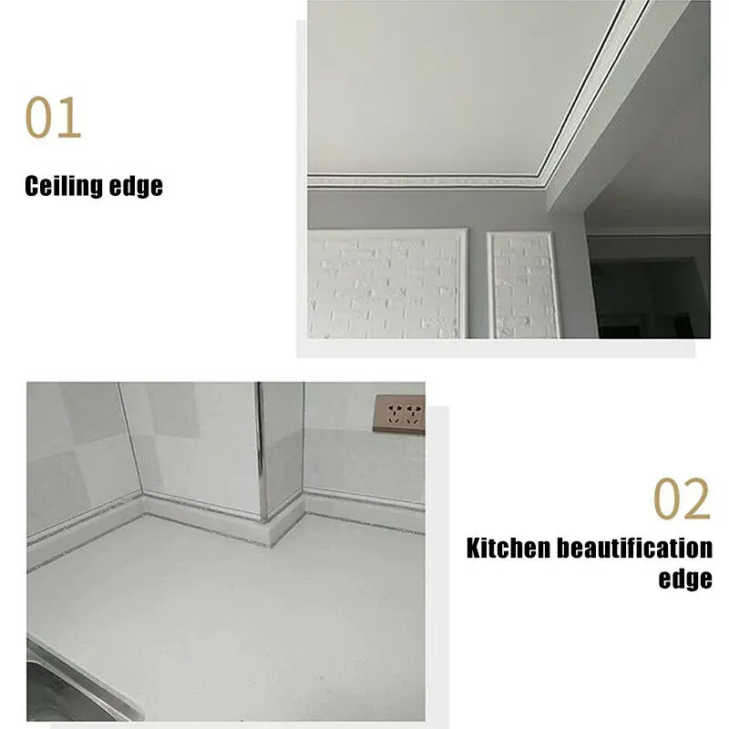 0.75/1/1.5/2CM Self-adhesive Adhesive Tape For 6M Tiles Anti-mold Environmentally Friendly PVC Ceramic | Обустройство дома