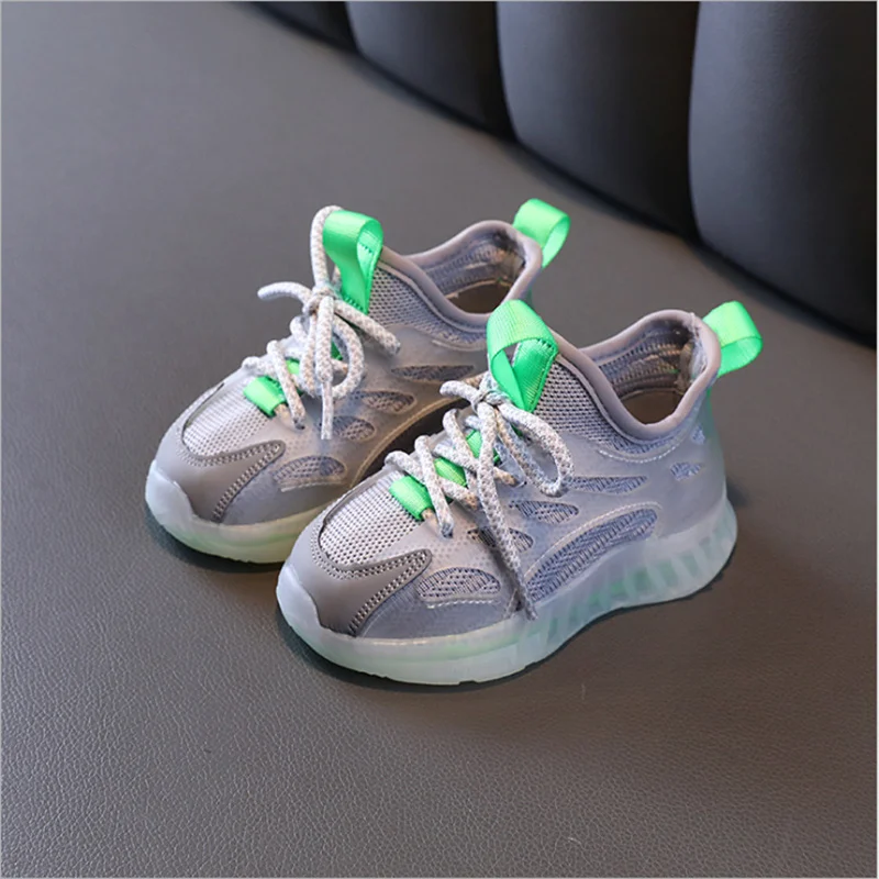 

2021 New Autumn Children Shoes Mesh Breathable Toddler Kids Shoes Soft Sole Outdoor Tennis Fashion Baby Girls Boys Sneakers