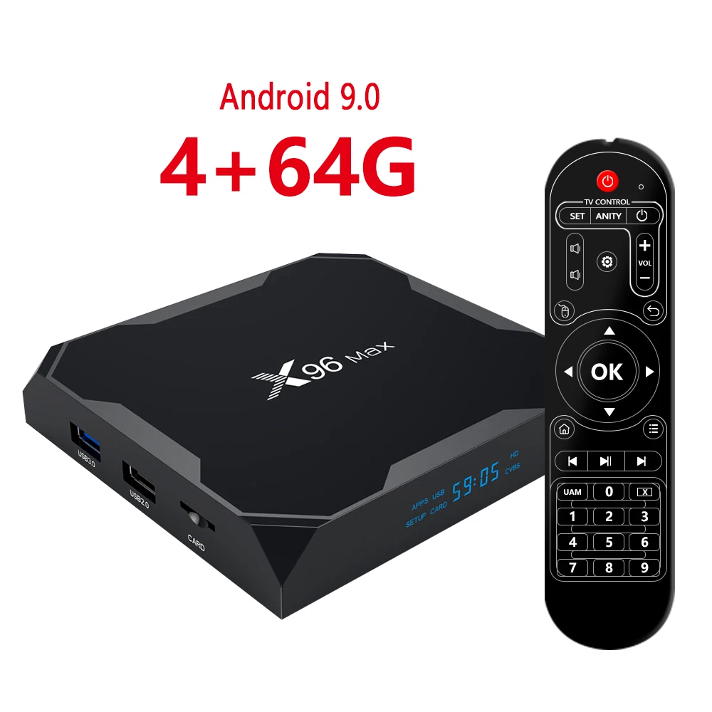 4g 64g Android 9,0 X96MAX Amlogic S905X2 четырехъядерный 2,4G/5G Wifi BT 4,0 tv Box 4K HD Netflix медиаплеер телеприставка X96 MAX DDR4 2G 4G - Цвет: 4g 64g