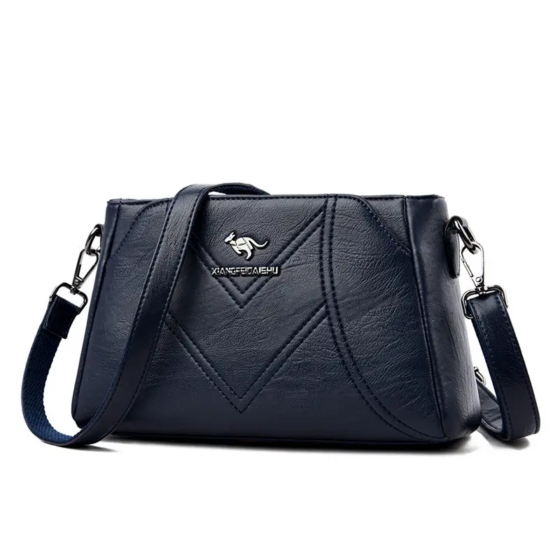 Blue Новые зимние женские ручные сумки Bolsa Feminina, женские кожаные сумки-мессенджеры через плечо для женщин, дизайнерские женские сумки - Цвет: Blue