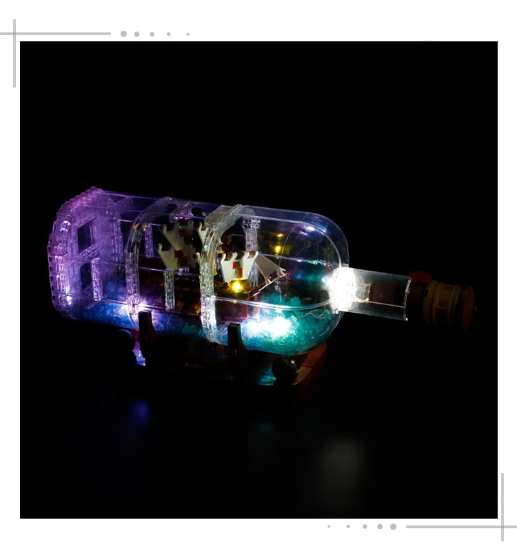 Светодиодный комплект света серия Creator Idea корабельная Лодка в бутылке