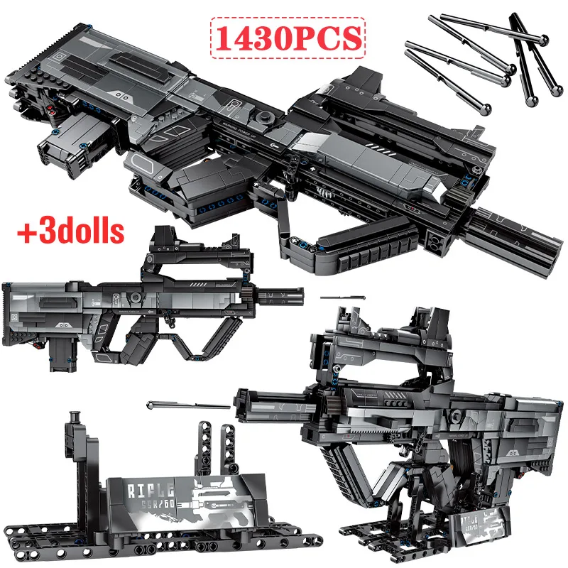 

364PCS City Police Weapon Gun model Building Blocks Military WW2 Assault Rifle Figures Bricks gifts Toys For children