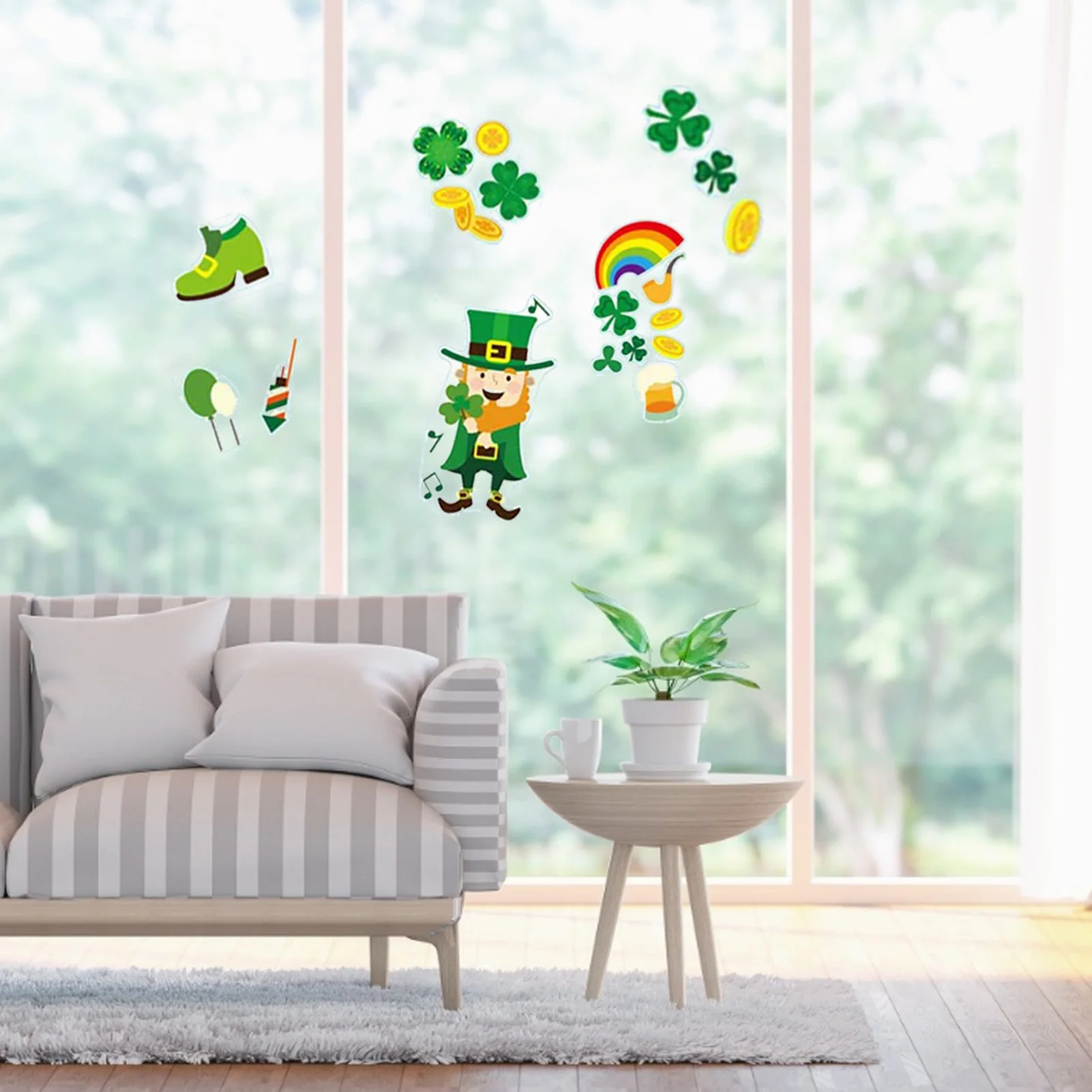 

St. Patrick 's Day Decorations Lucky Irish Shamrock Banners Balloons Headband Party Tableware For Irish Fesitival Party Supplies