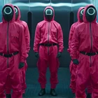 Костюм для косплея из игры кальмар, одежда с принтом, костюм из игры кальмар, комбинезон для взрослых мужчин и женщин, костюм на Хэллоуин