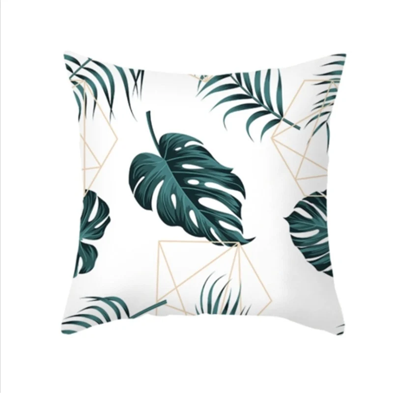 Tropical Plants Pattern Decorative Cushions Pillowcase Polyester Cushion Cover Sofa Decoration Throw Pillow Covers cushion cover | Дом и сад