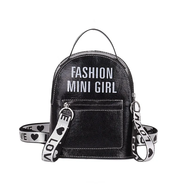 

Mini Backpack Female 2021 New Korean Fashion Printed Letters Simple Travel Small Backpack School Bag