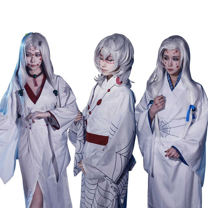 Женский костюм для косплея кимоно из м/ф рассекающий демонов с татуировками