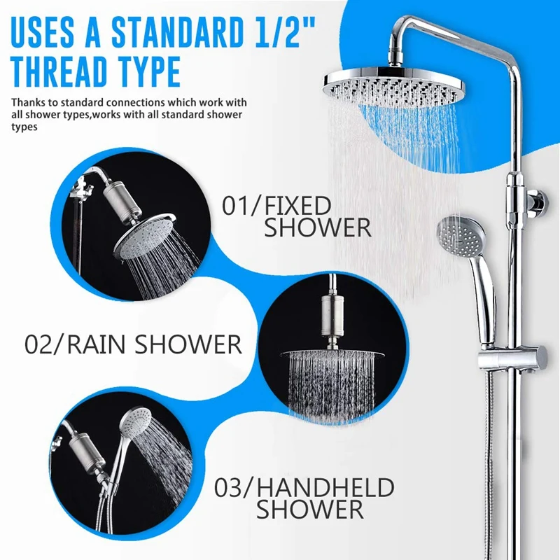 AD-High Flow сменный Универсальный KDF душевой фильтр для воды ванной комнаты Красота