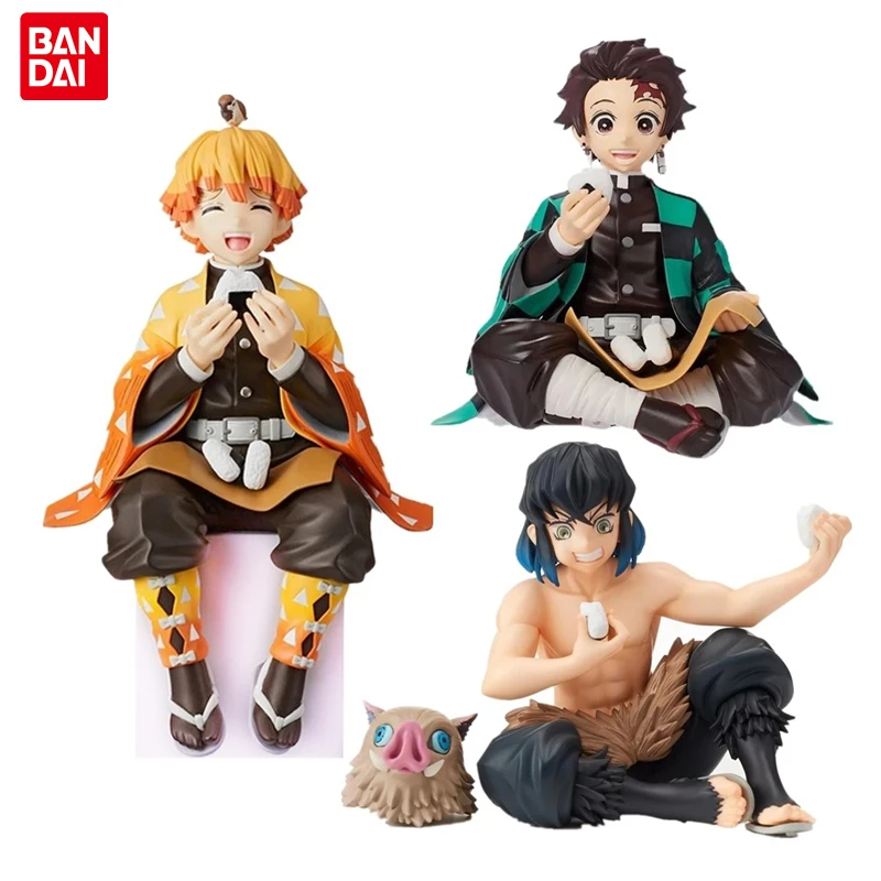 

Bandai Anime Demon Slayer: Kimetsu Rice Ball Sitting Posture Kamado Tanjirou Nezuko Agatsuma Zenitsu Inosuke action figure Kids