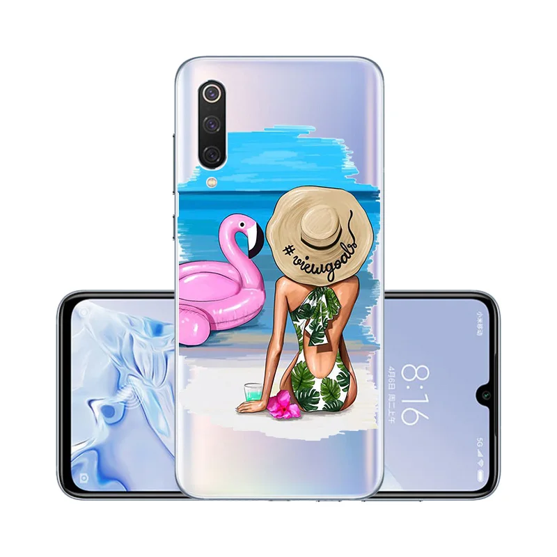 

Transparent Pained Case For Xiaomi Mi 9 Pro SE 9T Lite Case Super Mom Baby Girl Case For Xiaomi Redmi K20 Mi Note 10 Poco F2 Pro