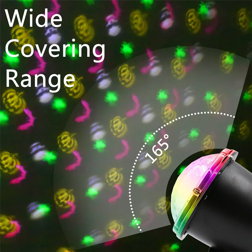 New Halloween Party Decor LED Projector Light 1PC Various Pattern Landscape Lamp Projection For 0806#30 | Дом и сад