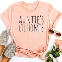 auntie shirt oversized tops women 2021 aunt gift pregnancy announcement shirt aunt life clothing plus fashion tee