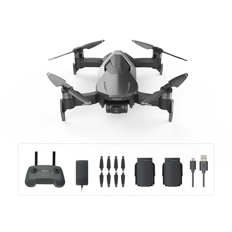 

FUNSNAP DIVA 2 4K HD Camera Drone 30min Autonomous GPS Profissional RC Foldable Helicopter 5G WiFi with Gimbal FPV RC Quadcopter