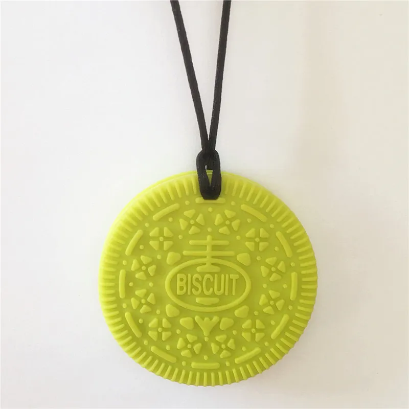 Chenkai-Colgante de silicona sin BPA para chupete, mordedor para galletas de beb&eacute;, joyer&iacute;a para mascar, juguete para regalo, 50 Uds.-2