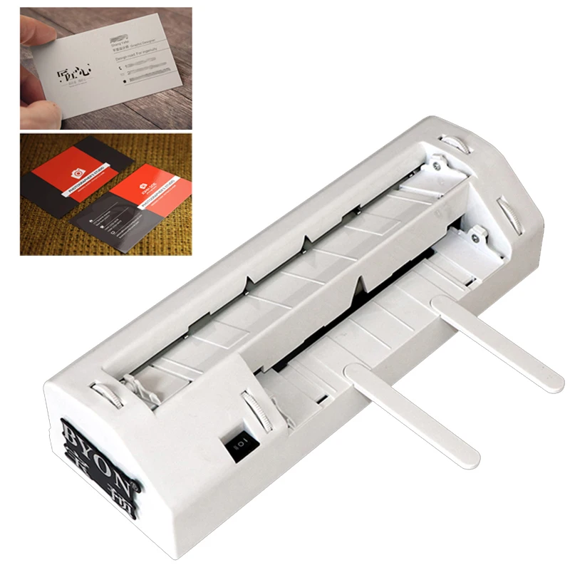 

220V Heavy Fine-tuning Electric Functional Business Card Card Cutting Machine Fully Automatic Low Noise Office Paper Cutter