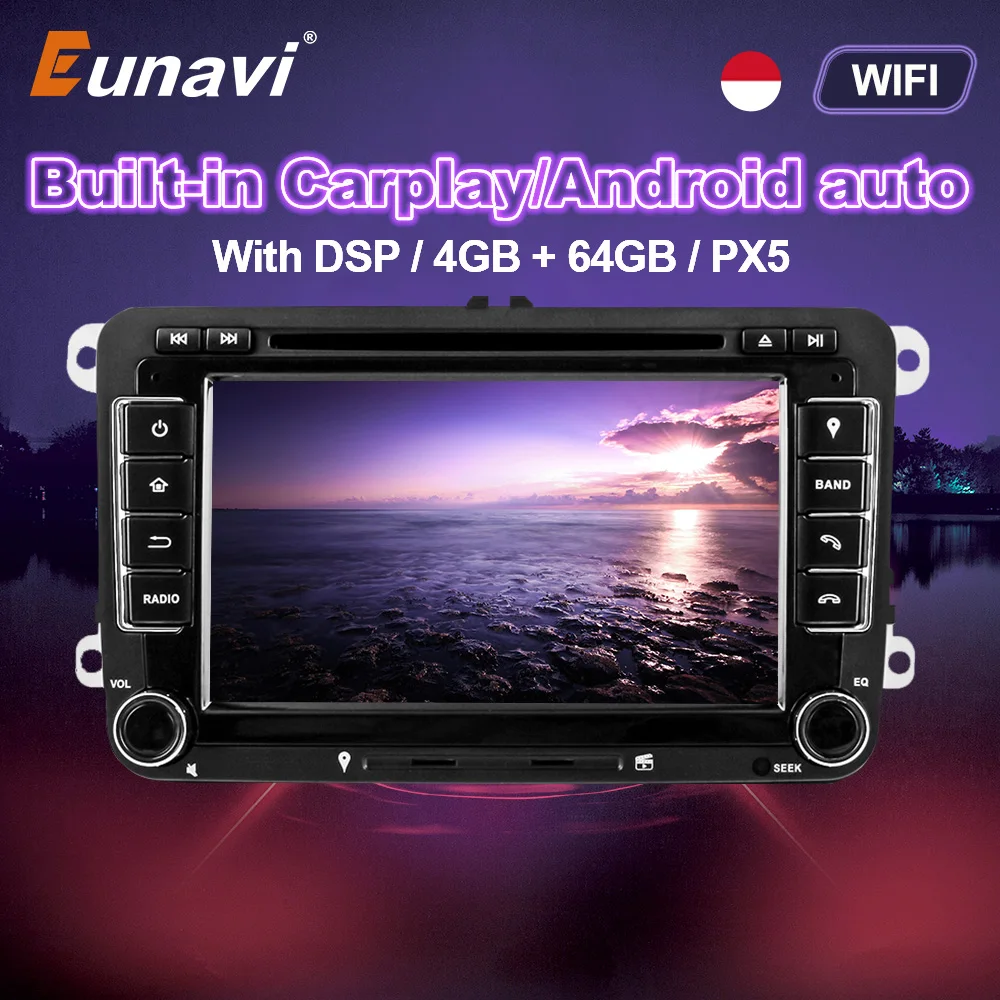 Автомагнитола Eunavi 2 Din Android DVD аудио радио мультимедиа для VW GOLF 6 Polo Bora JETTA B6 PASSAT Tiguan