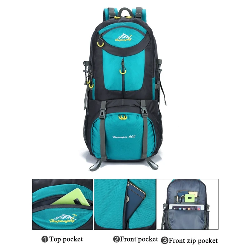 Туристический водонепроницаемый нейлоновый рюкзак вместительный ранец для