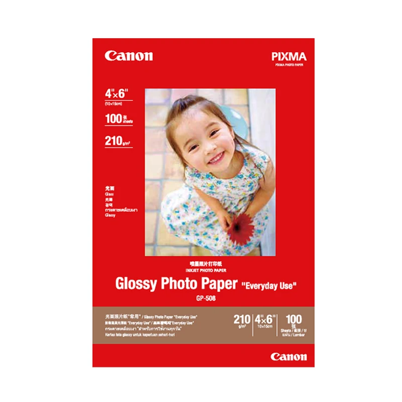 Оригинальная фотобумага Canon GP 508 A6 глянцевая 6 дюймов 100 листов MG2580 3580 MP288 костюм