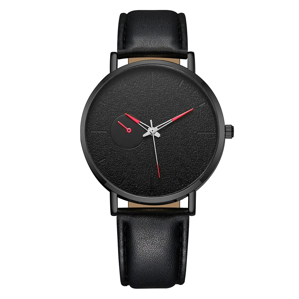 

New fashion watch belt men's quartz watch fashion frosted simple three-pin business casual watch