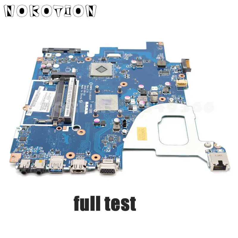 

NOKOTION NBY1G11002 NB.Y1G11.002 For Acer aspire E1-521 Laptop Motherboard Q5WT6 LA-8531P DDR3 with Processor onboard