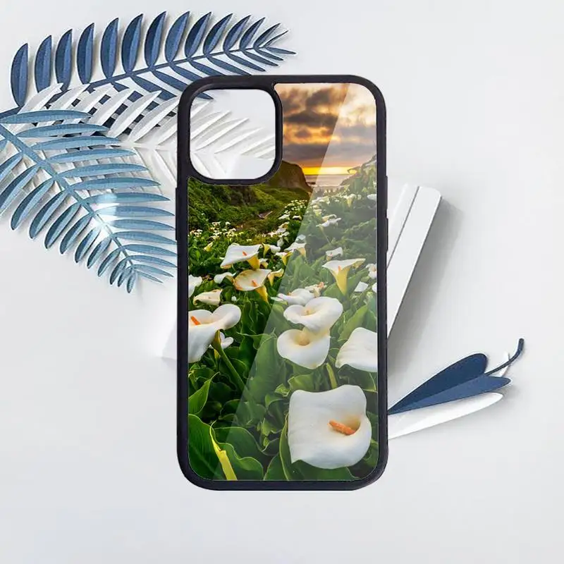 

Calla lily flower Phone Case for iPhone 11 12 pro XS MAX 8 7 6 6S Plus X 5S SE 2020 XR Hard PC
