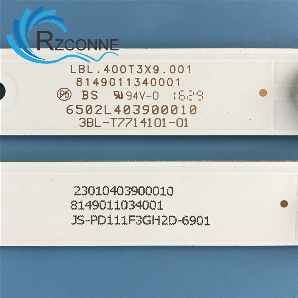 Светодиодный Подсветка подсветка полосы 9 лампы для RCA 40 ''ТВ 3BL-T7714101-01 LBL.400T3X9.001