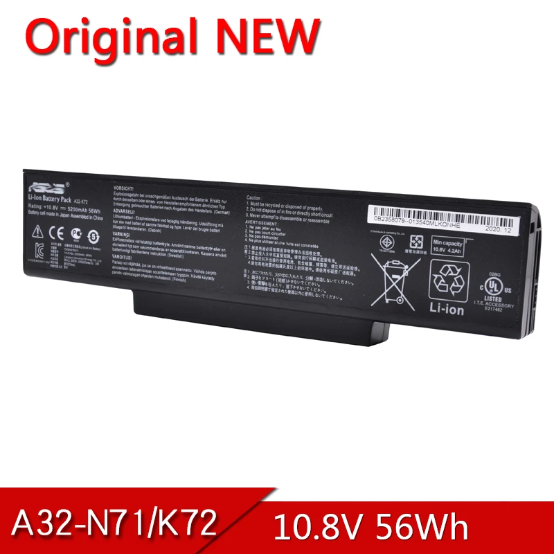 Новые оригинальные A32-K72 K72DR K72DY K72F K72J K72JA K72JB K72JC K72JE K72JF K72JH K72JK K72JL K72JM K72JO | Компьютеры