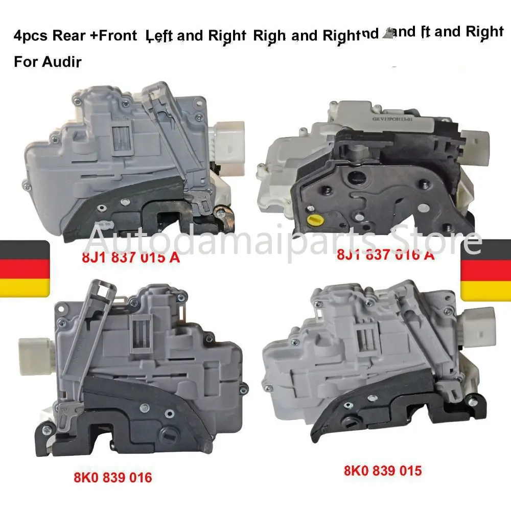

AP01 8J1837015A 8J1837016A 8K0839015 8K0839016 Front(L+R) And Rear(L+R) Door Lock Actuator Kit For Audi A4 A5 Q3 Q5 Q7 8K2 8KH