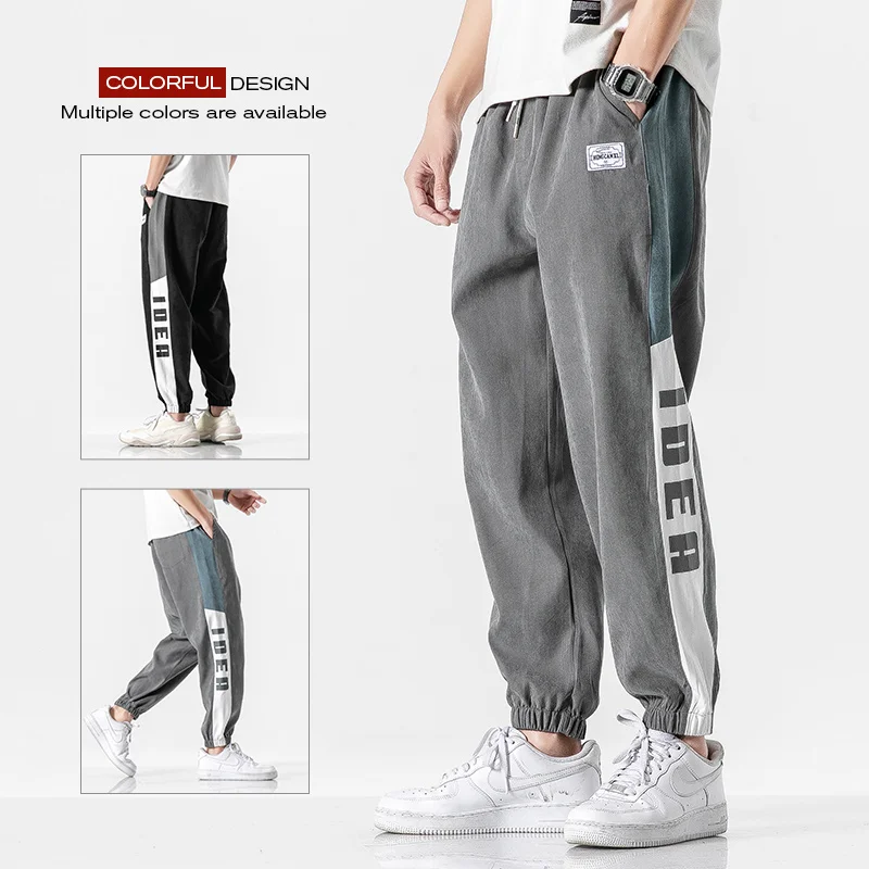 

Pantalones informales para hombre 2020, pantalones para hombre, pantalones de chandal ajustados, pantalones de correr a rayas pa